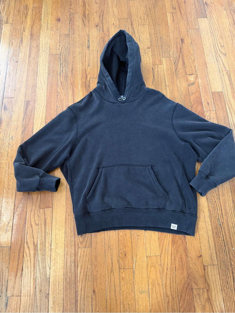 Abercrombie & Fitch Heritage Heavyweight Popover Hoodie Black Medium